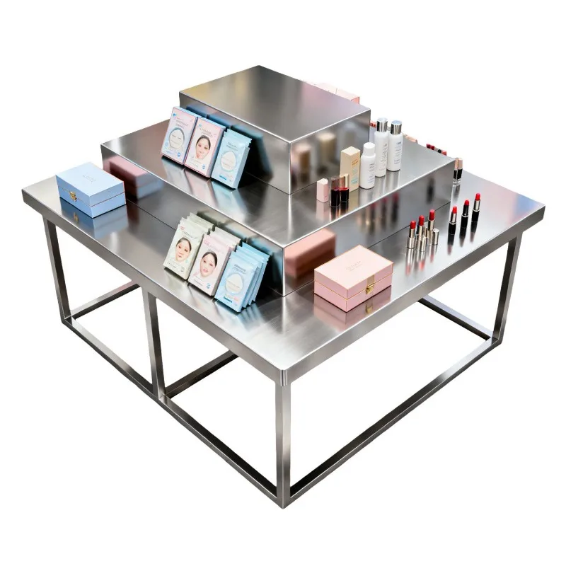 Flow table Stainless steel display table Showroom Product display table
