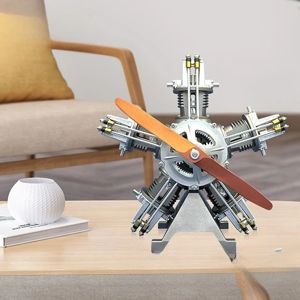 

Handmade DIY Assembly DM116 Star Five-cylinder Engine Model Toy/metal Assembly Model