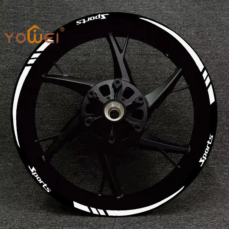 Latest Universal Motorcycle Wheel Rim Stripe Wheel Decal Tape Sticker 18-21 Inch Sport Wheel Decals Road Bike Reflective Sticker