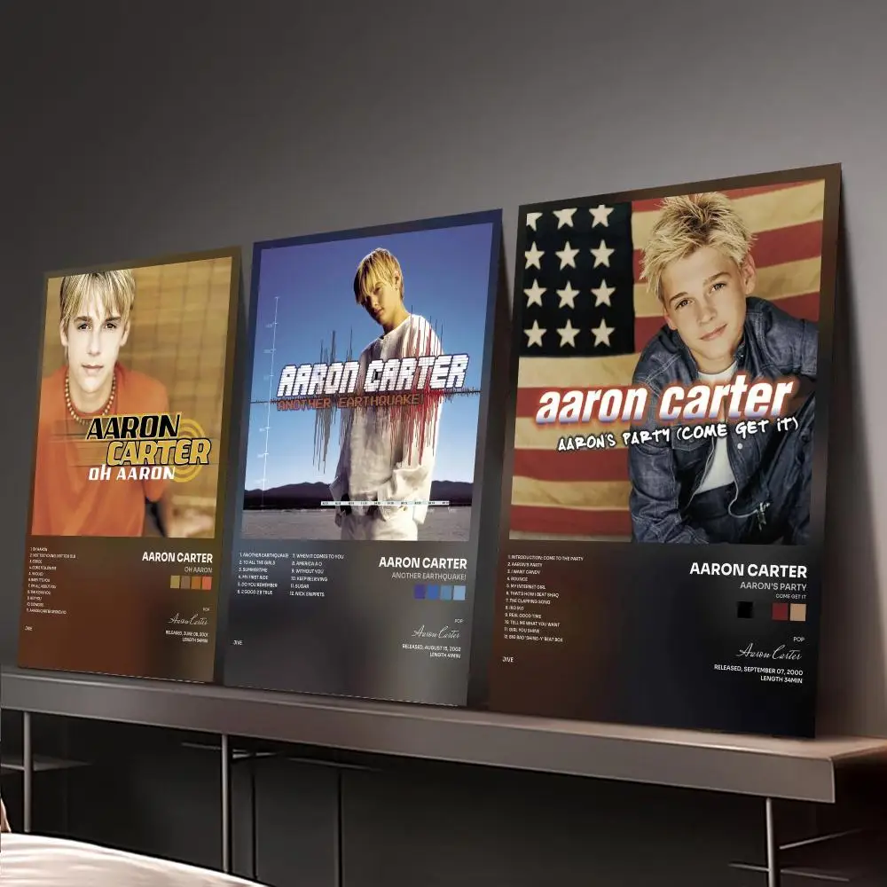 Singer A-Aaron Carter Poster Home Wall Decoration Artwork for Bedroom Office Living Room Interior Display