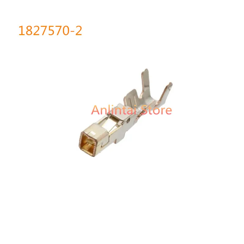 100PCS Connecting terminal  1827570-2  CONN SOCKET 22-28AWG CRIMP GOLD