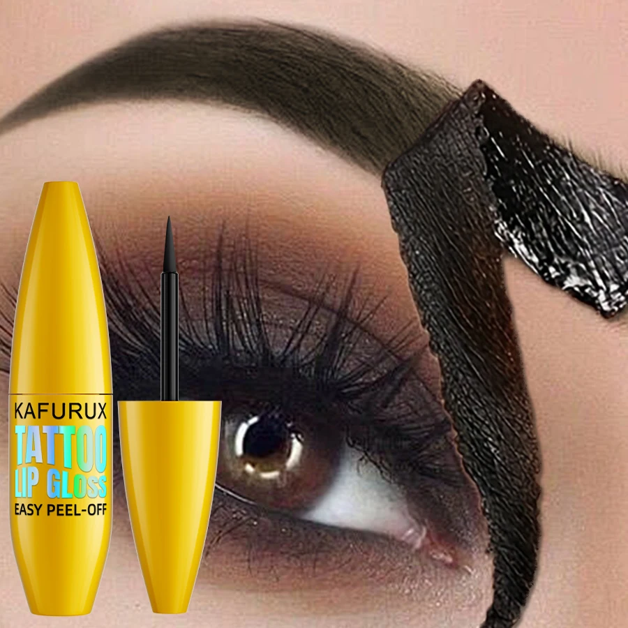 5 kleuren Semi-permanente Peel Off Wenkbrauwverf Crème Waterproof Brow Zwart Transpiratie Gel Natuurlijke Langdurige Oogmake-up Girfts