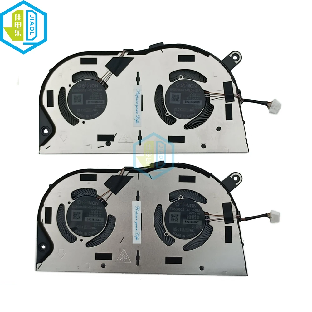 Notebook Cooler CPU Cooling Fan Radiator For Dell Latitude 7640 DC5V 6 pin 00FQ6F 00FQ6D EG50050S1-CL50-S9A EG50050S1-CL60-S9A