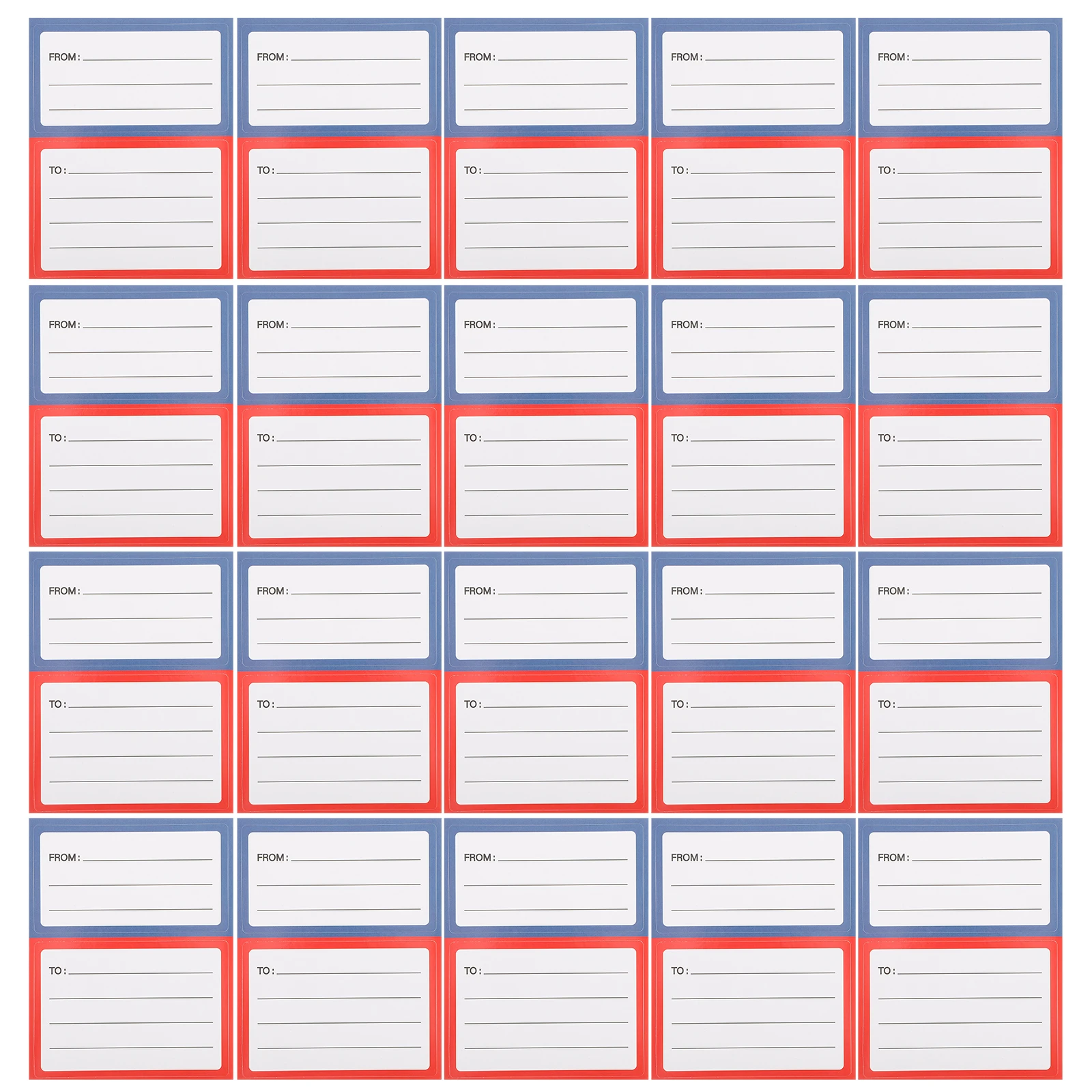

150pcs Mailing Labels Address Stickers for Envelopes Blank Write Strong Adhesion Versatile Usage Clear Separation Ample Space