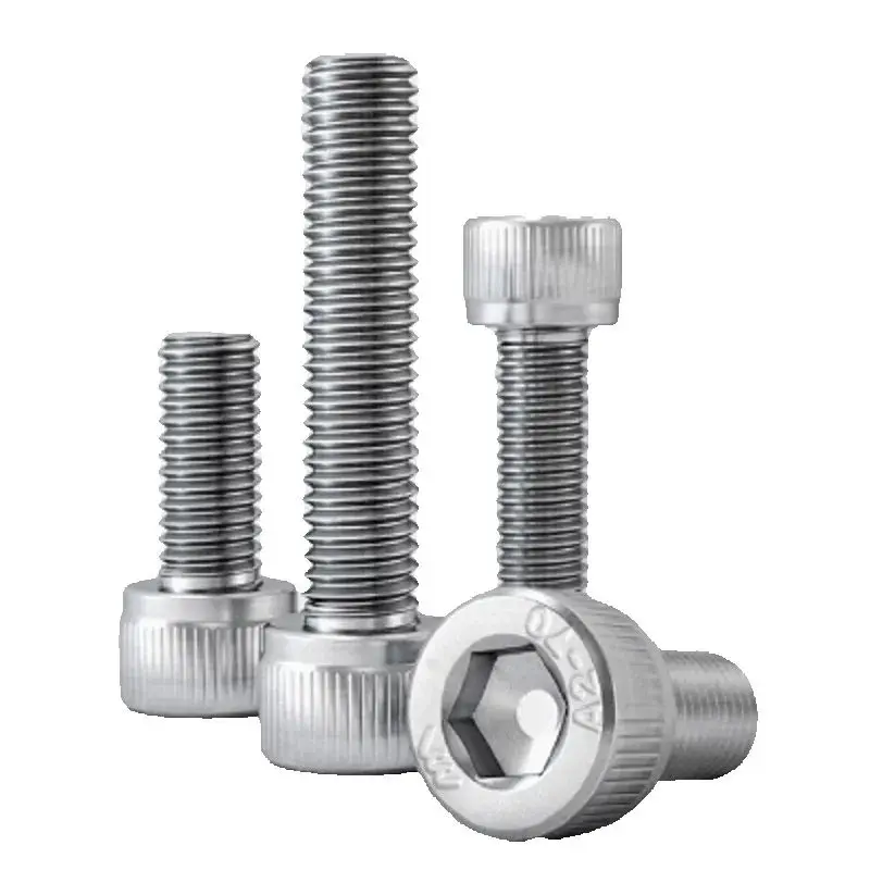 M7 M9 Stainless Steel Allen Bolt Socket Head Cap Screws Fully Threaded Fine Pitch 1mm 1.25mm