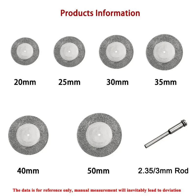 16-60MM Ultra-thin Double Sided Sand Porcelain Diamond Cutting Disc Mandrel Diamond Disc Polishing Grinding Tools