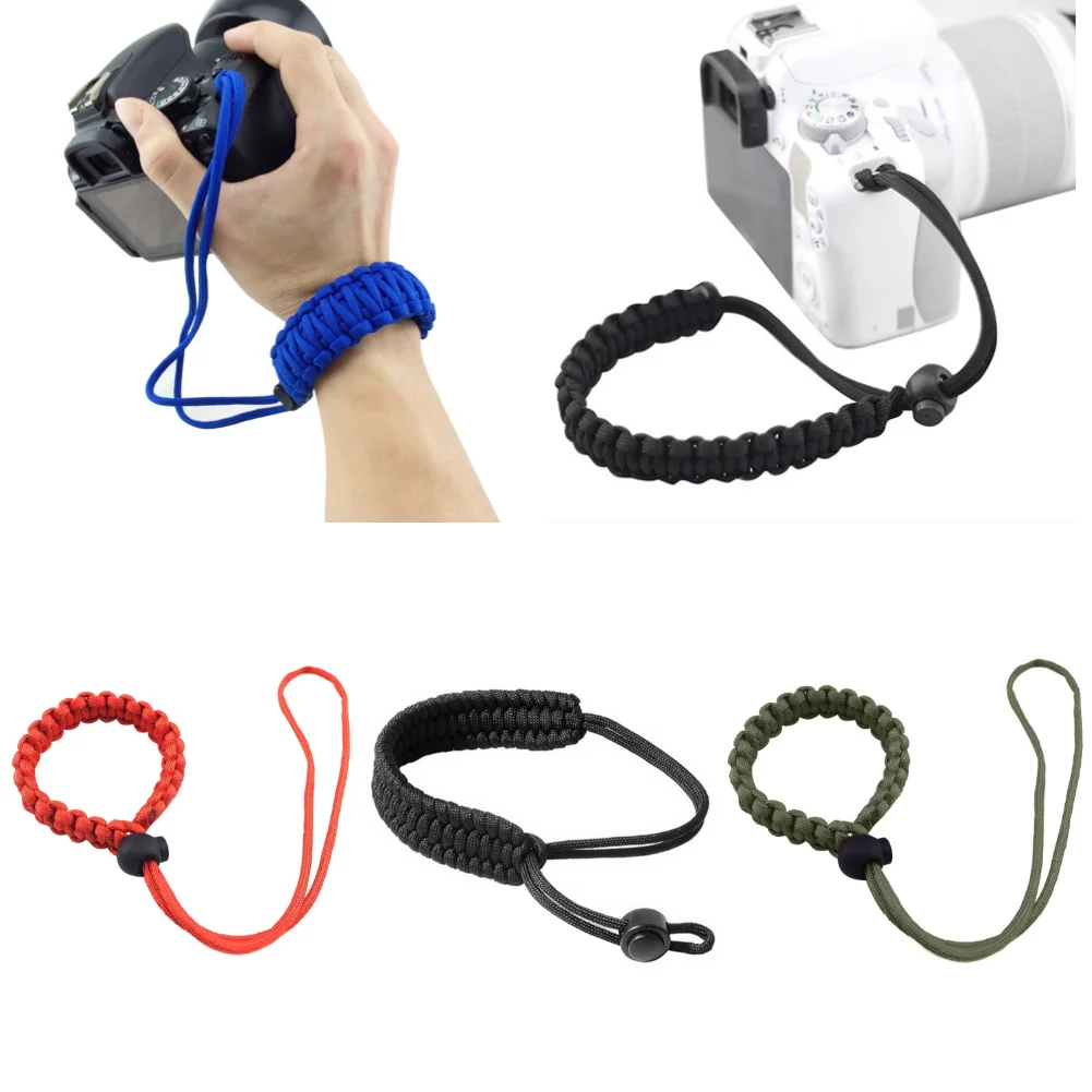 Braided Digital Camera Strap Camera Wrist Strap Hand Grip Wristband for Nikon Canon Sony Pentax Panasonic DSLR