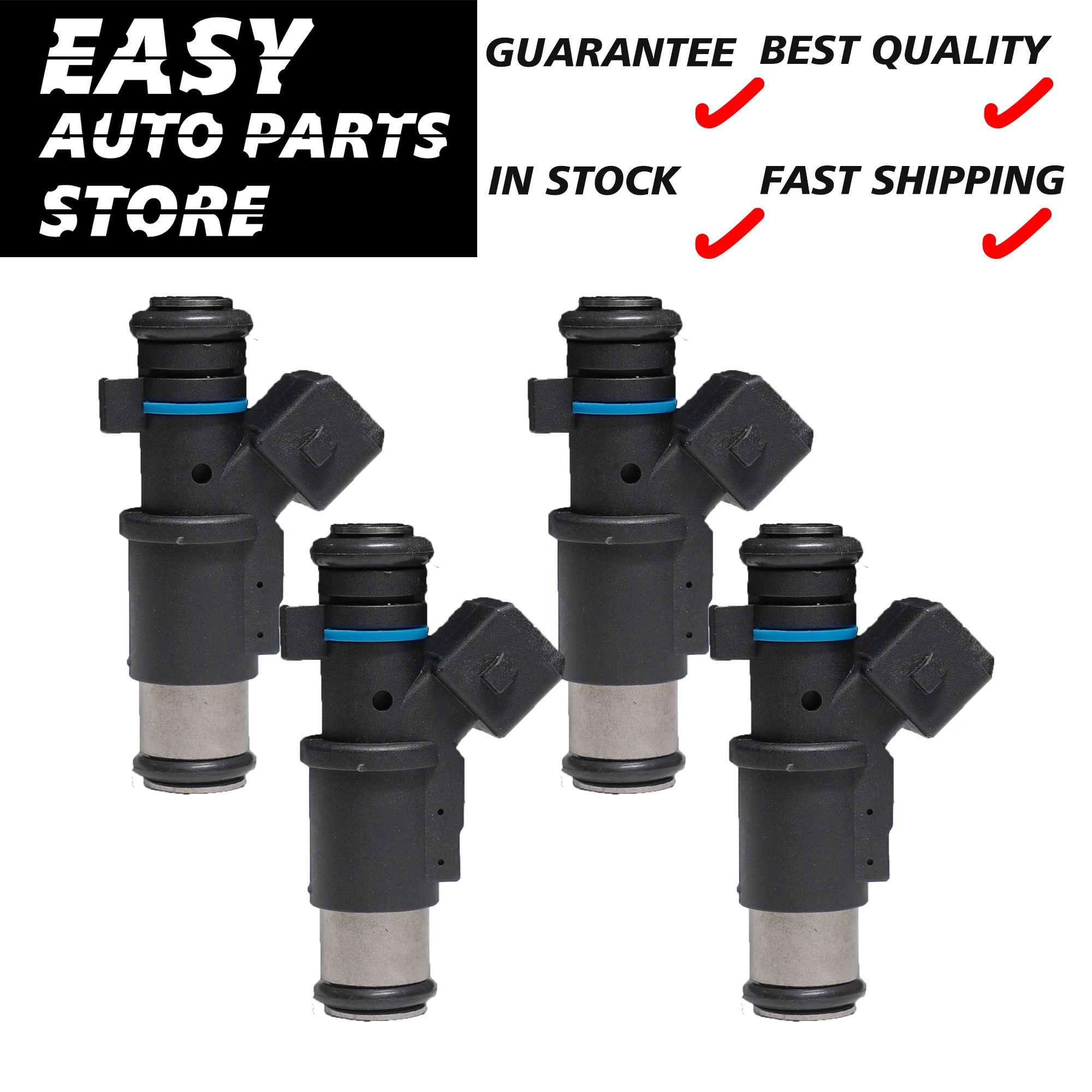 Fuel Injector,OEM 01F002A,For Peugeot 106 206 306 Partner 01F002A /Citroen Berlingo C2,Set of 4,2 year warranty,in stock