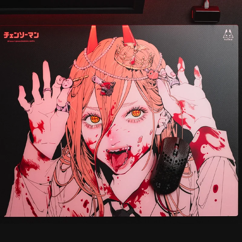 Japan Anime Glass Mouse Pad C-Chainsaw Man Collection Lunar High