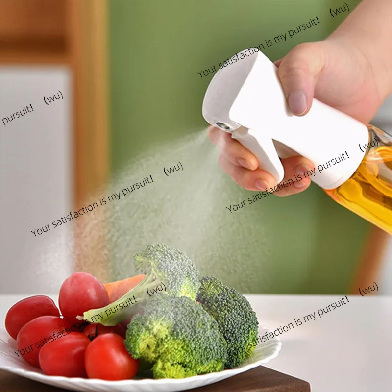 Bote de pulverización de aceite, botella de spray para freidora de aire casera de cocina, regadera de aceite comestible, bote de aceite de niebla atomizado