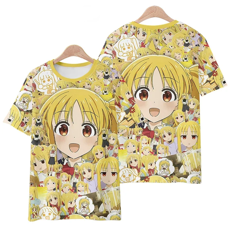 Summer Anime Comics Loose Comfortable Breathable T-shirt Bocchi The Rock 3D Printed Street Wear Fashion Casual Short Sleeve Top