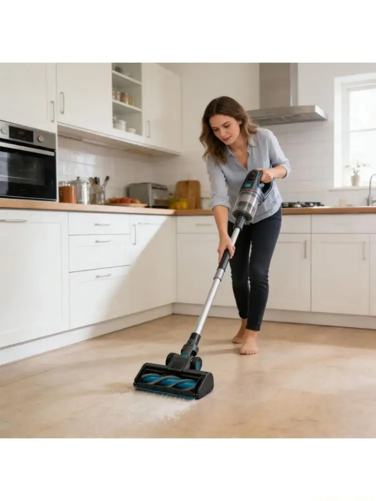 

D0AB Flexible Electric Brush Attachment For Handheld Vacuums Effectively Cleans Carpets Upholstery And Hard Floors