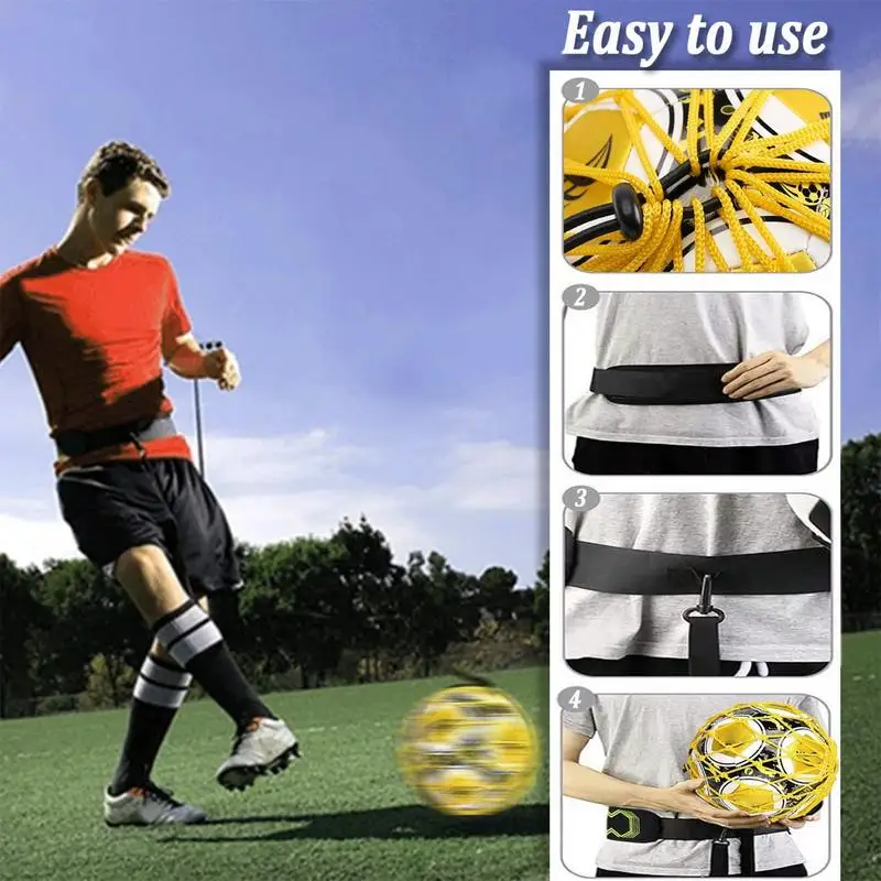 Soccer Trainer Adjustable Soccer Trainer Ball Net Soccer Ball Trainer Soccer Dribble Trainer Juggling Net Soccer Kick Back