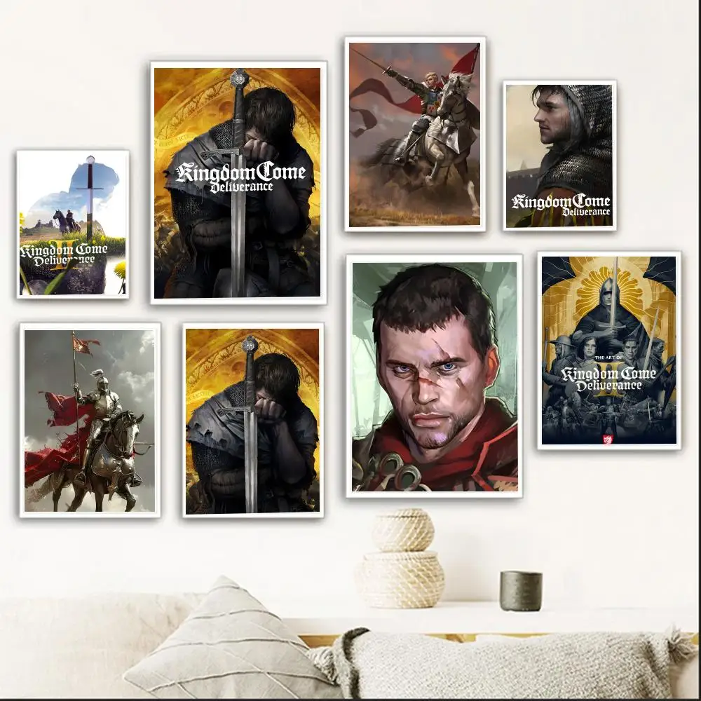 Immersive Historical K-Kingdom Come D-Deliverance Poster retro art living room decoration bar Promotional