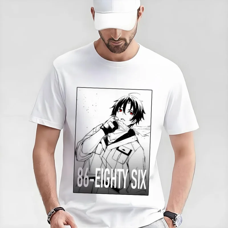 

86 Eighty Six Gift t shirt Japan Manga Graphic Tee 60526 Anime Y2K Clothes Short Sleeve All size Tops S-6XL Cartoon Streetwear