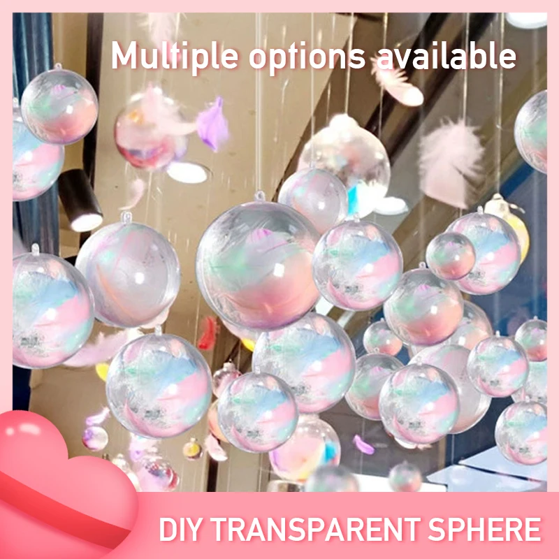 

5Pcs/Set Clear Round Heart Egg Shape Bath Bomb Mold Mould Plastic Ball Sphere Bath Bomb Accessories Fillable Ball DIY Bath Tool