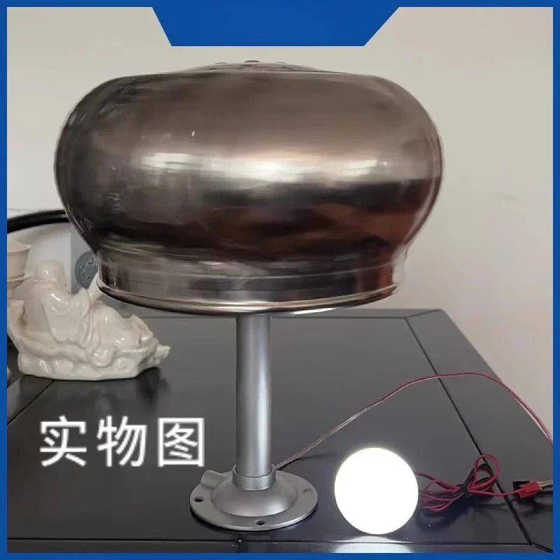Miniature Wind Ball Disc Coreless Generator, Stainless Steel, Vertical Multi-leaf Start Low Speed