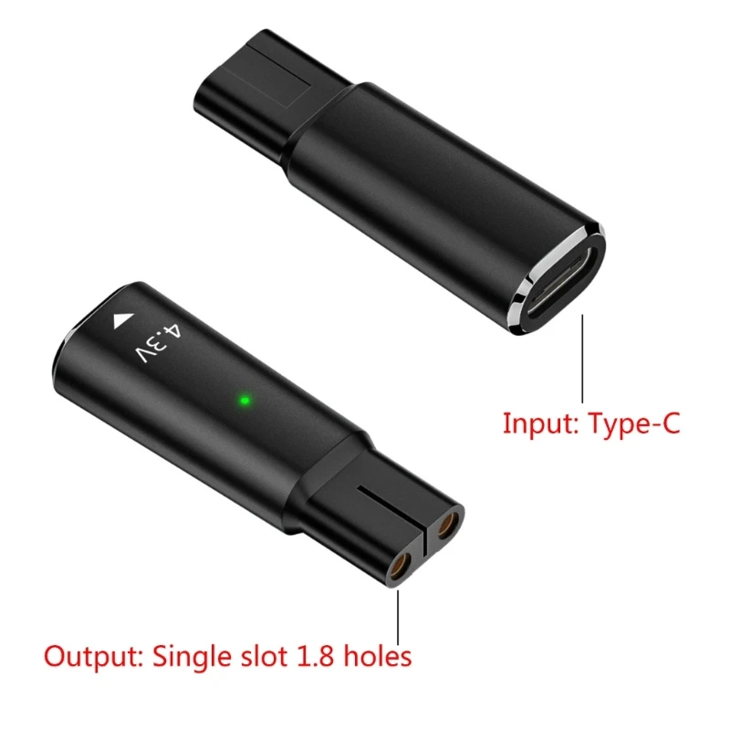 Shaver Charging Adapters Cable Type C Charging Connectors Adapters USB C Shaver Charging Cord Convetor