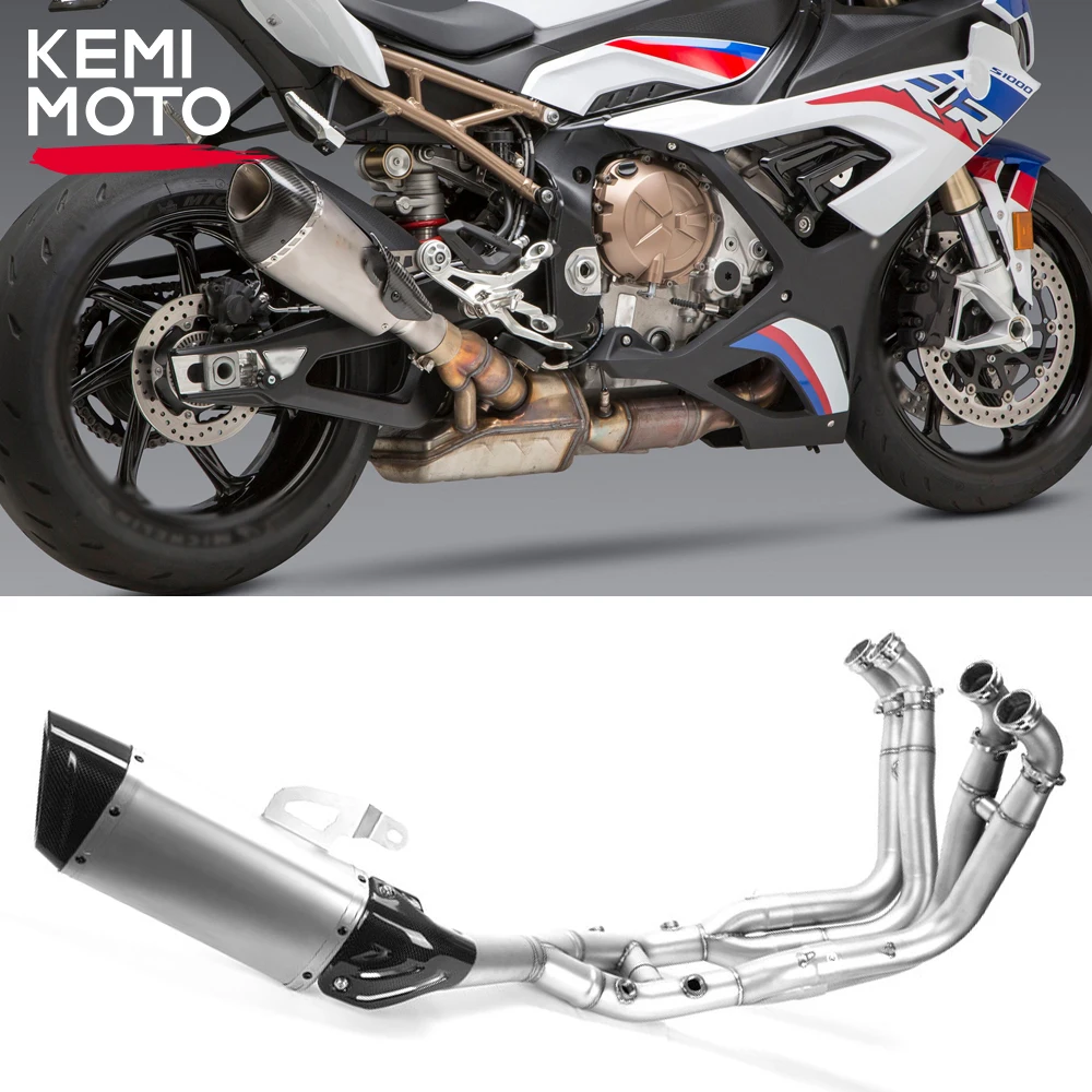 Motorcycle Accessories for BMW S1000RR 2021 2022 Exhaust Full System Link Stainless Steel Pipe Assembly S1000 RR 2019 2020 Parts