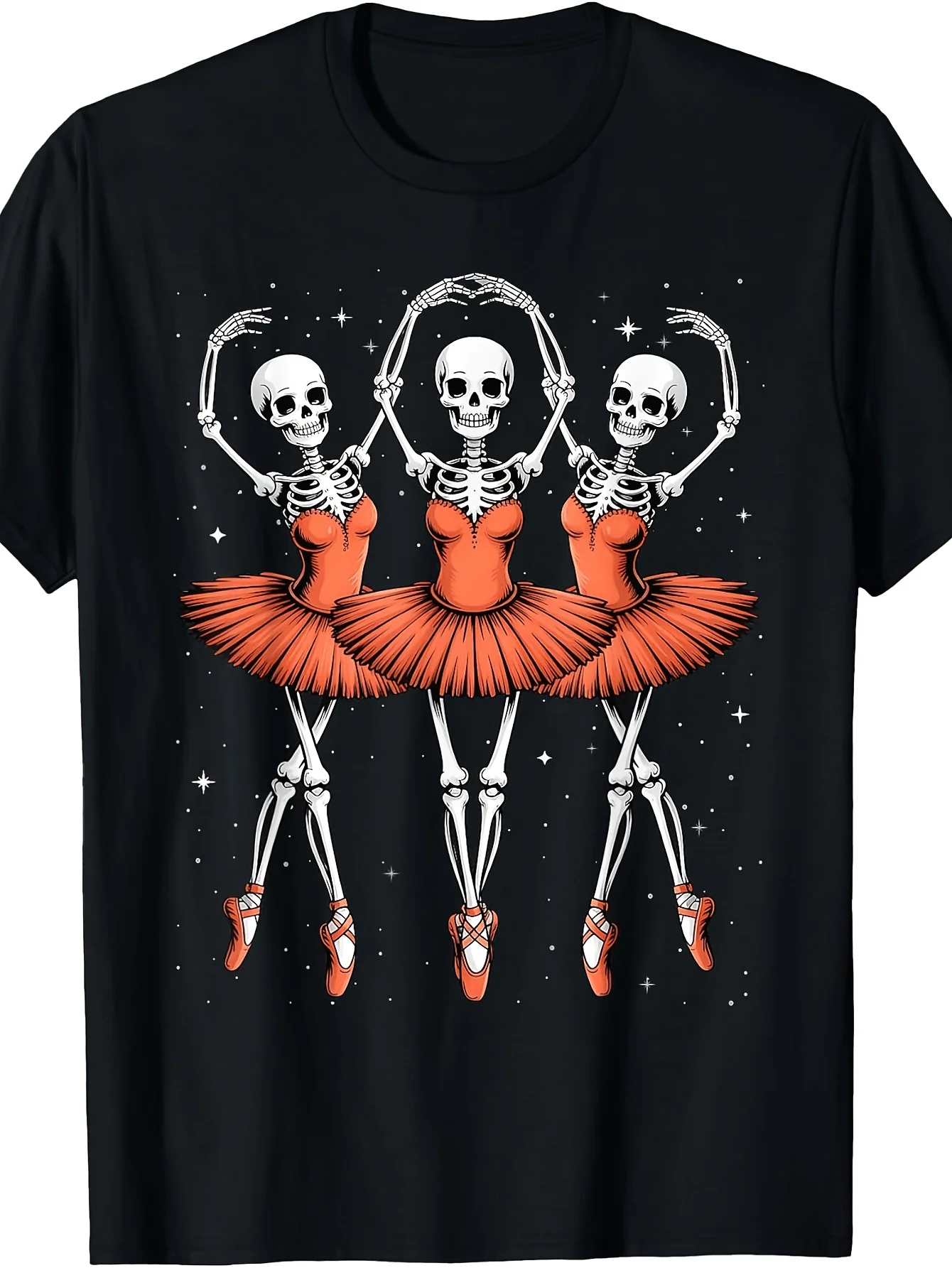 Spooky Ballerina Skeleton Dance Funny Halloween Ballet T-Shirt