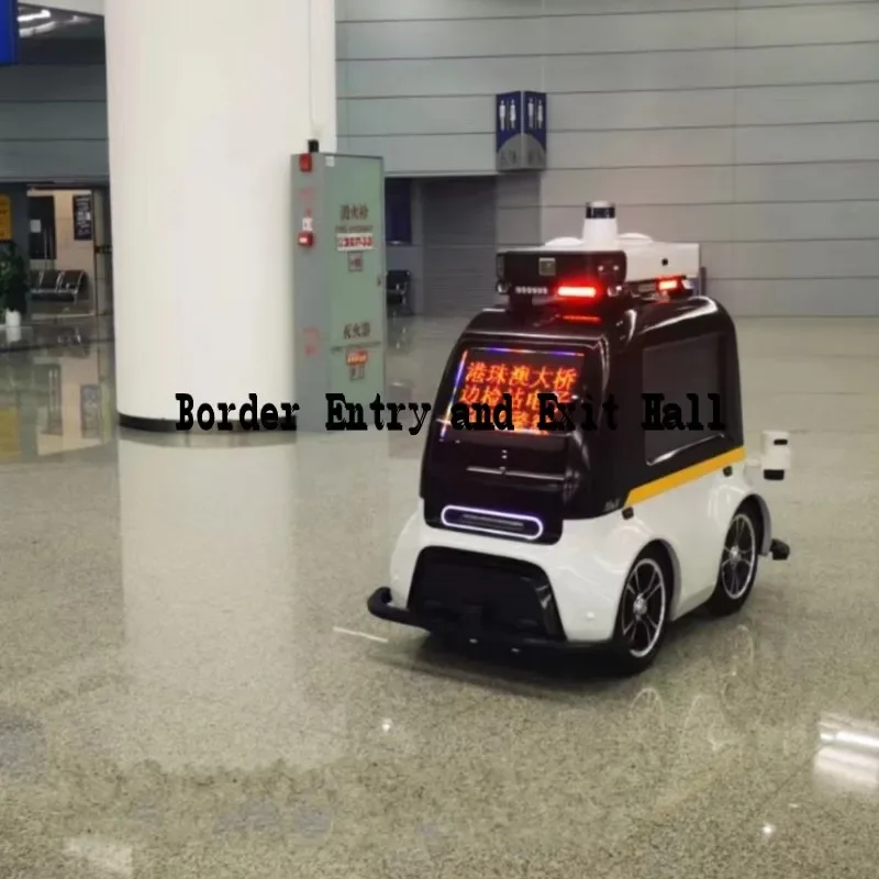 AI Intelligent Security Robot Patrol Outdoor Indoor Vision Sensors Smart Security Autonomer mobiler Roboter