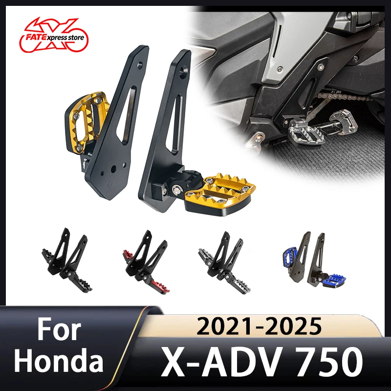 

For Honda X-ADV750 xadv 750 2021-2024 Rear Foot Peg Pedal Motorcycle Footrest Foot Rest Passenger Rearsets
