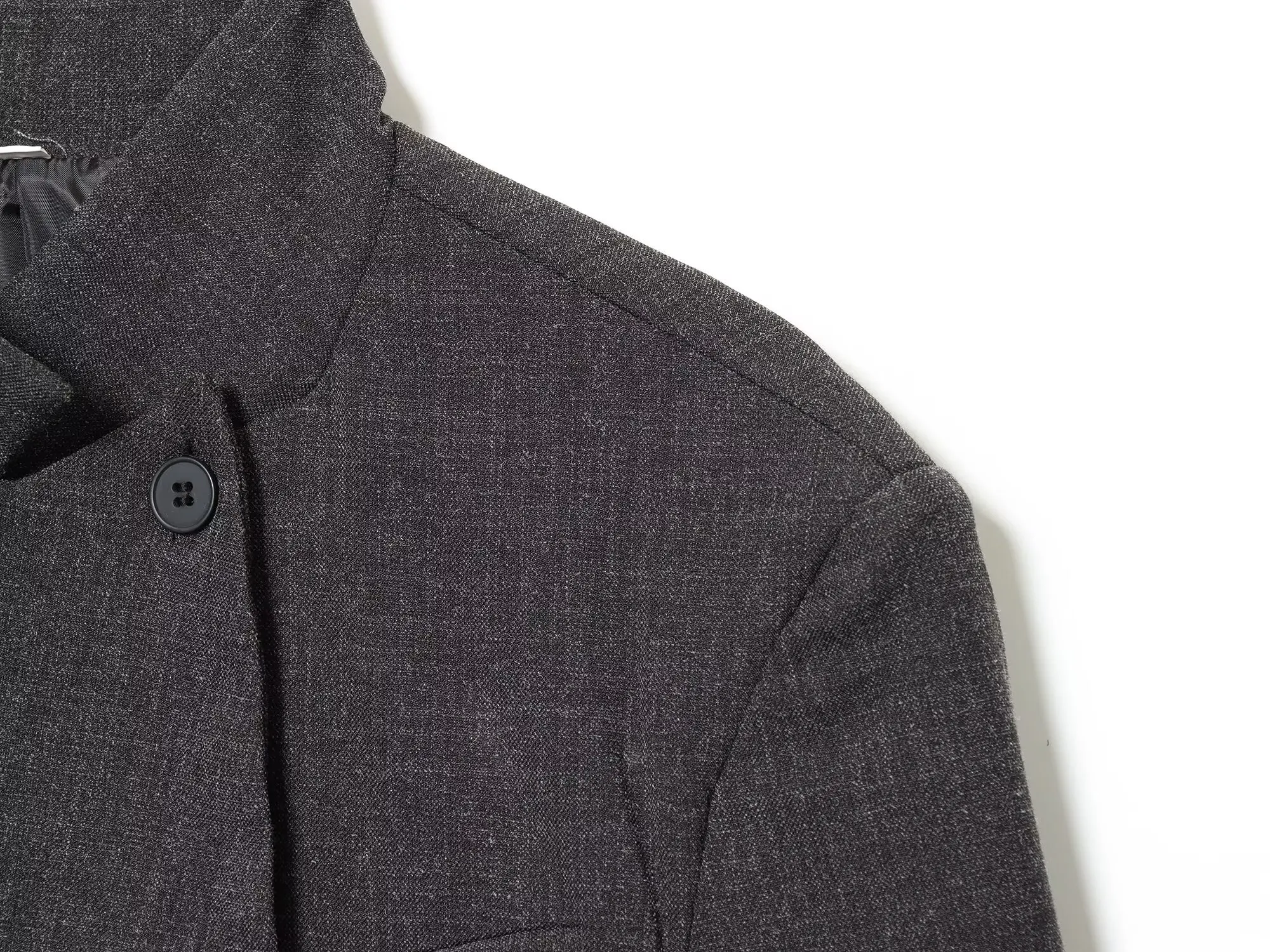 TFMLN 2025, Herbst Kausalen Blazer Jacken Für Frauen Vintage Stehkragen Volle Hülse Outwear Mode Single Button Lose Mäntel – Detail 6