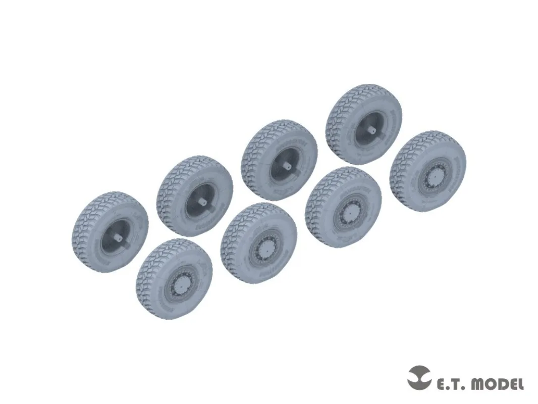 E.T.MODEL 1/35 JGSDF Type 16 Maneuver Combat Vehicle Wheels & Muzzle Brake for TAMIYA, 3D Printed