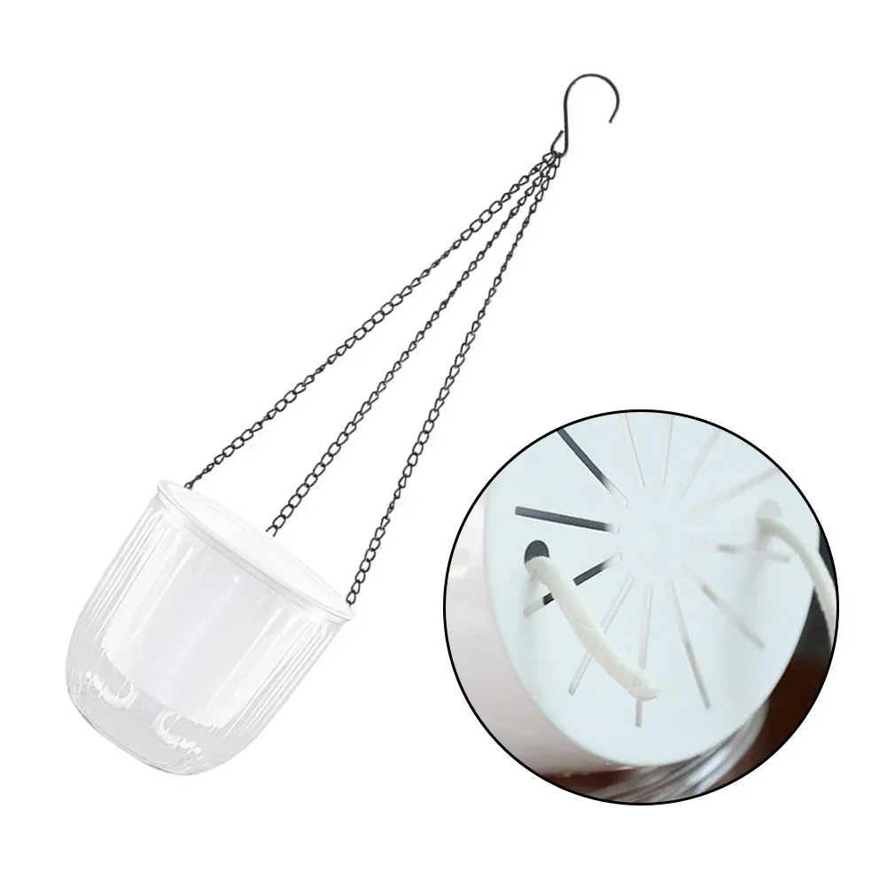 Decorative Hanging Basket Effective Drainage System Hanging Plant Pot Cotton Rope System Lightweight Plastic Material