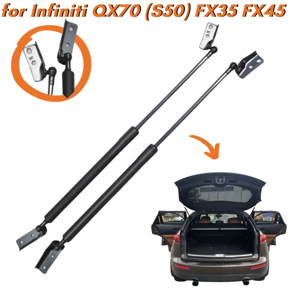 

Qty(2) Trunk Struts for Infiniti QX70 (S50) FX35 FX45 SUV 2003-2008 20.72 inch Rear Tailgate Boot Lift Support Gas Springs Shock