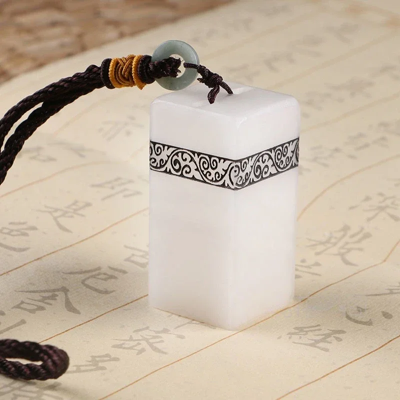 Sceau blanc pour la pratique de la calligraphie et de la peinture, tampon intérieur pour adulte, étudiant et maire, sceau pour la pratique de la calligraphie, estampage de nom personnel