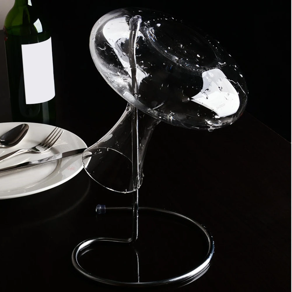 F-T Wine Decanter Drying Rack Drink Glass Quick Dry Shelf Bottle Wine Carafe Drain Rack Holder Wine Carafe Invert Rack
