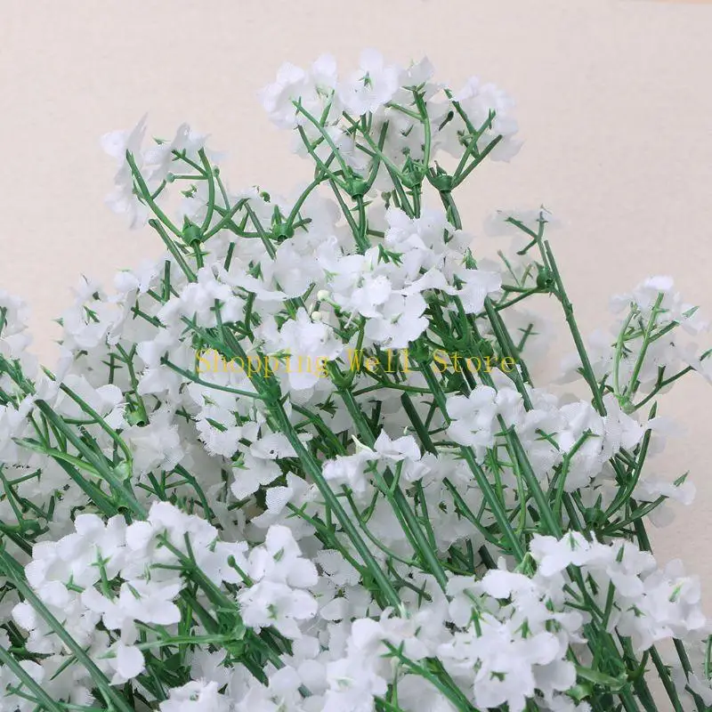 KX4B 1 PARA CABEÇA BEBÊ ROMACTOMANO DO BEBÊ GIPSOPHILA SILK FLOR FLORES FESTE CASAMENTO DECO
