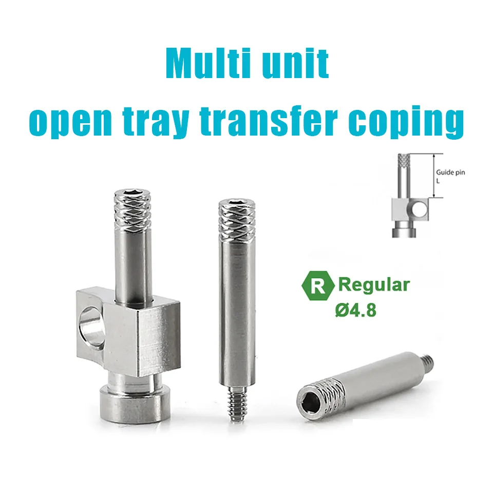 10Pcs/Set Dental Implant Multi Unit Open Tray Transfer Coping Fit Osstem Dentium Straumann ITI Nobel Megagen DIO NEO B.B. Adin
