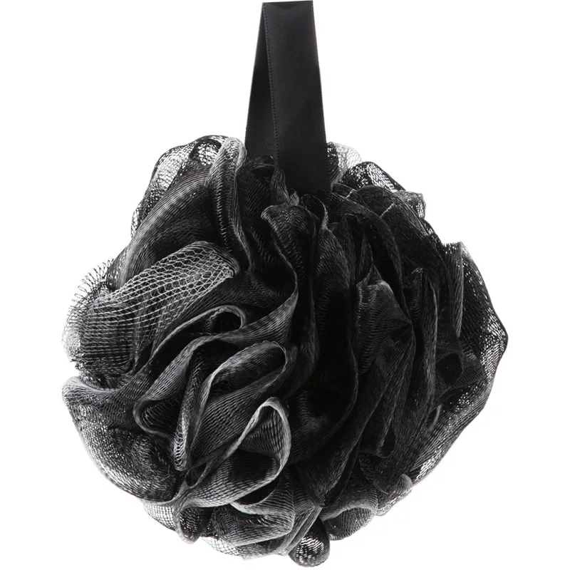 Plastic Shower Brush, Bathroom Artifact, Shower Scrubber with Bamboo Charcoal Shower Ball Bubble Bath Silicon Body Scrubber