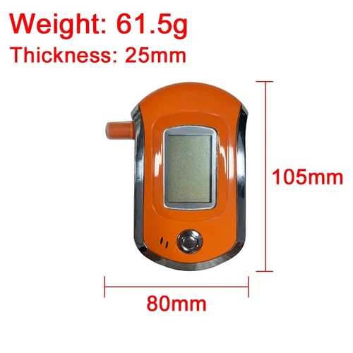 Imagen 2 del producto AT-6000-Naranja, descuento de plástico, envío gratuito, Dropshipping, alcoholímetro Digital Personal profesional para alcoholímetro