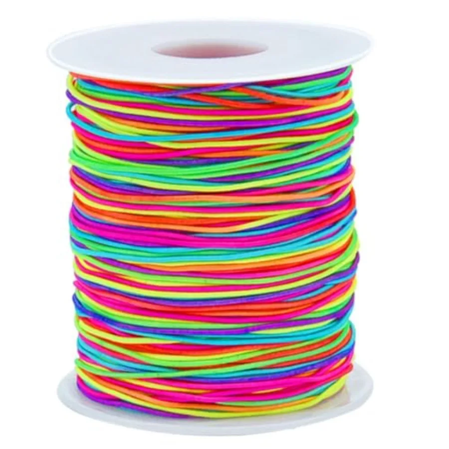 Elastic Jewelry Thread, 1mm Braided Thread, Used for Making Bracelets, Necklaces, DIY Crafts