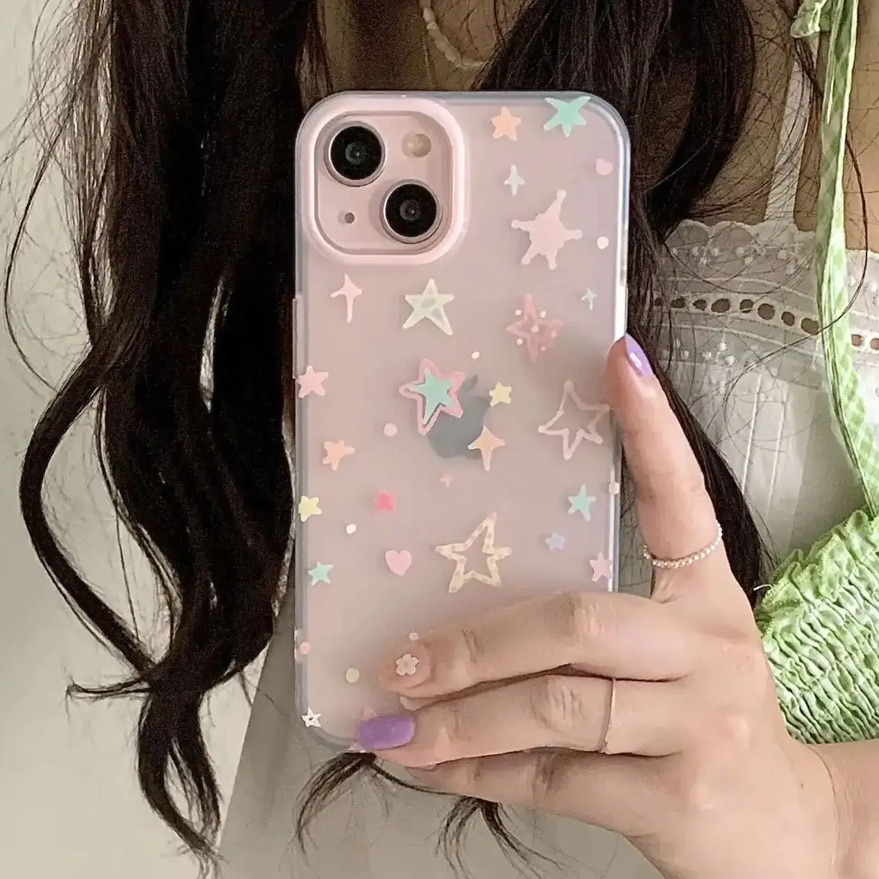 Cartoon Pastel Stars Y2K Cute Phone Case For Xiaomi Redmi Note K60 13 12 12C 11 10 10C 13C 10X 9 K50 Pro Plus Ultra Turbo 4G 5G