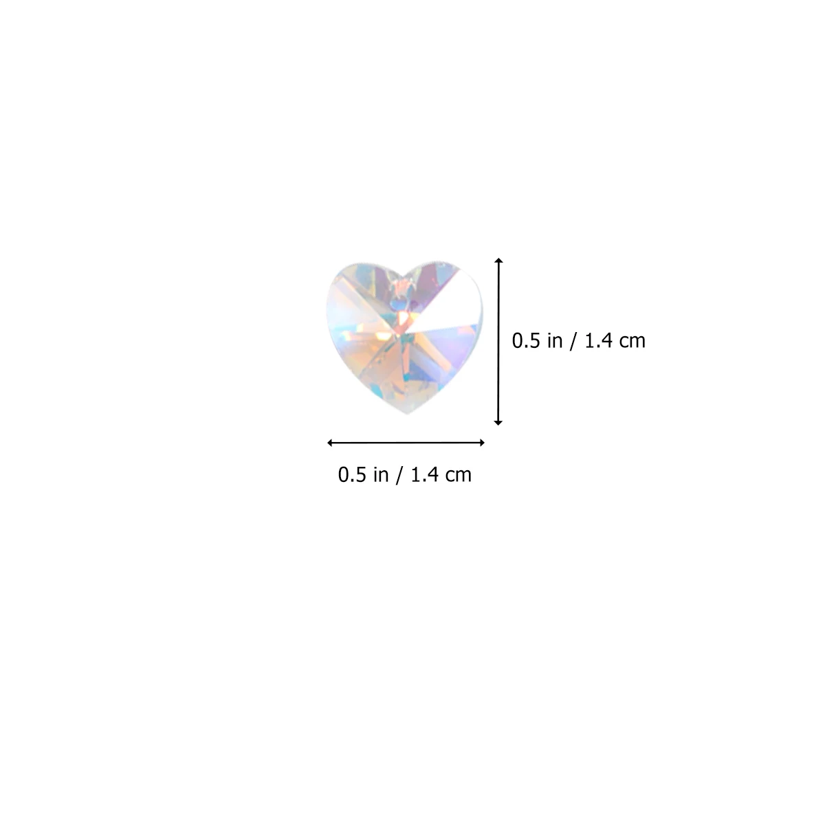 

100 Pcs Stained Glass Diamond Jewelry Pendant Necklace Making Pendants Charm