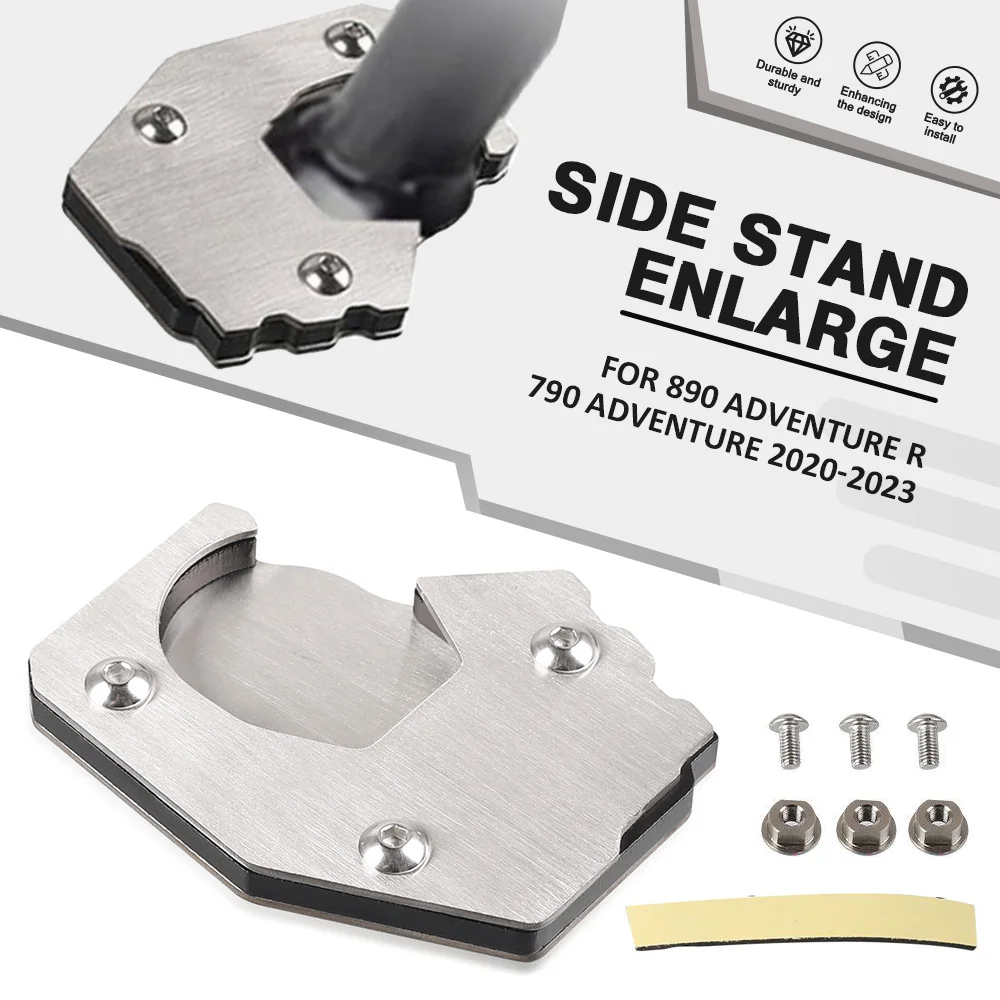 

FOR 890 Adventure R 790 Adventure 701 Enduro SMC Motorcycle Kickstand Extender Foot Side Extension Support Plate Enlarged Base