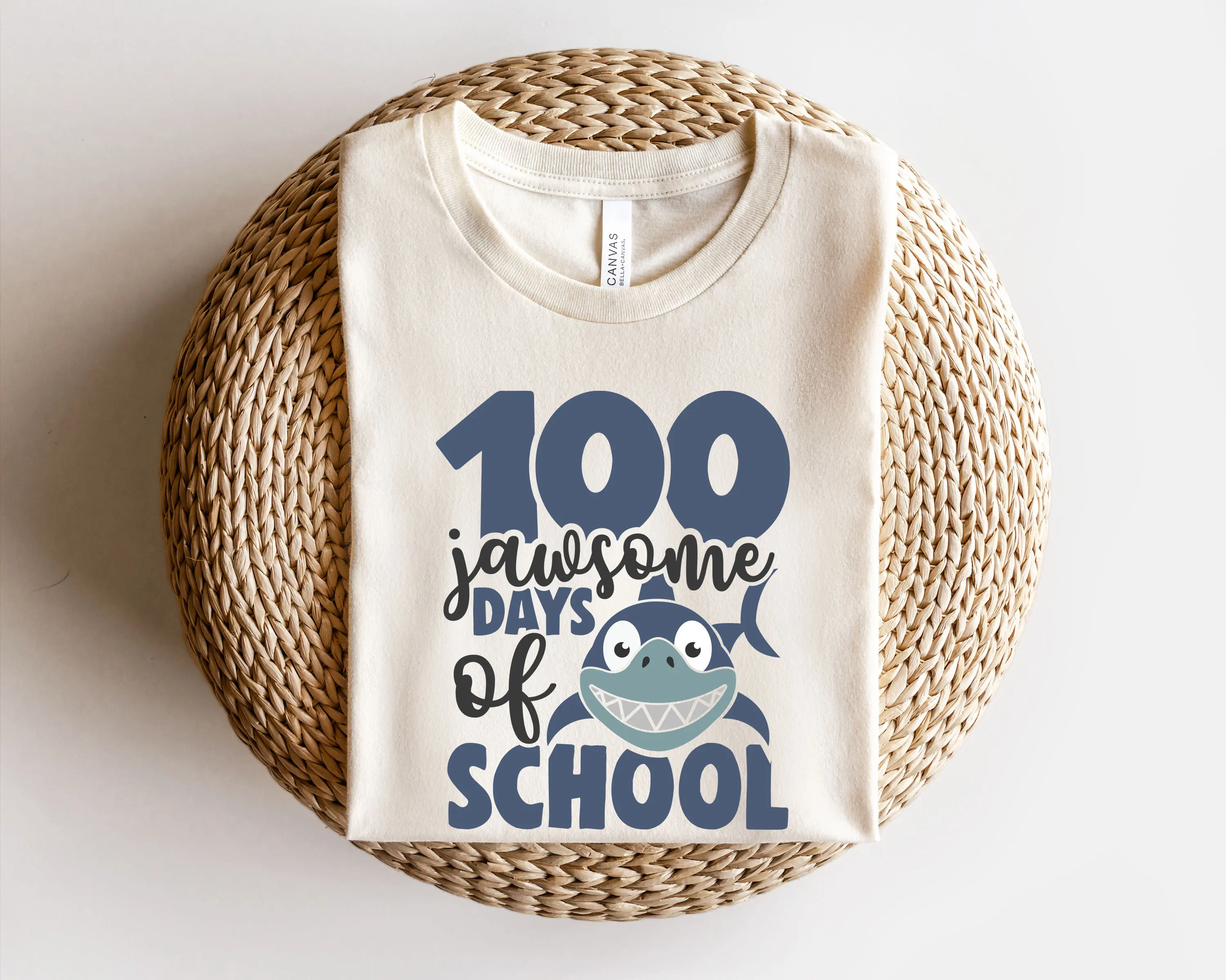 Jaws Tshirt Funny 100 Days Shirt School Teacher Student 100Days