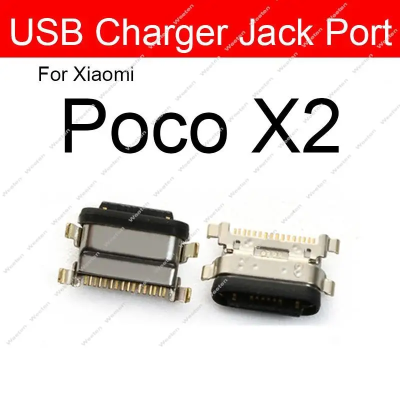 USB Charger Port For Xiaomi Pocophone F1 POCO F2 F3 F4 GT M2 M3 X2 X3 GT NFC Pro C3 Micro USB Connector Charging Dock Jack