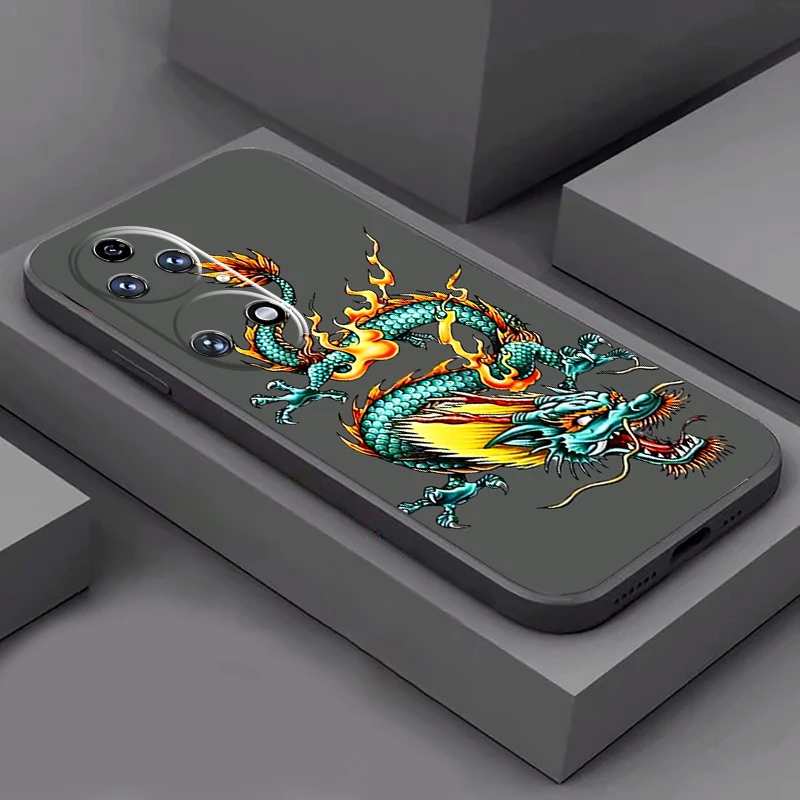 Coque de téléphone à motif de dragon chinois divin, étui pour Huawei P50 P50E P40 P30 P20 PRO LITE P Smart Z S