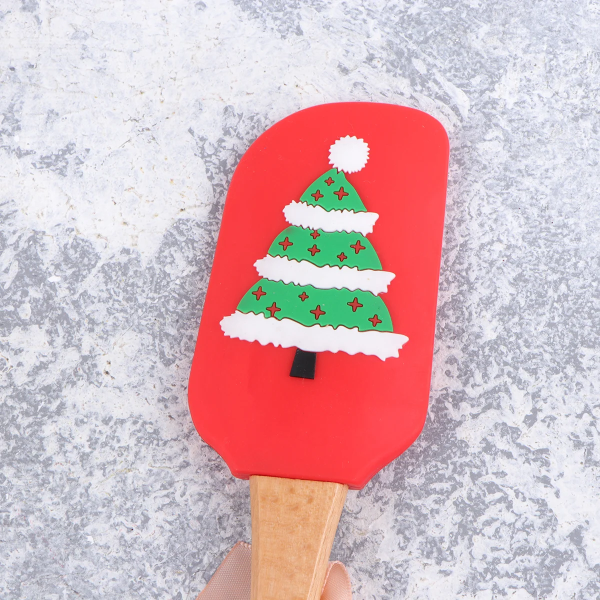 

Spatula Spatulas for Kitchen Use Silicone Icing Cakes Red Christmas Baking Food Tools