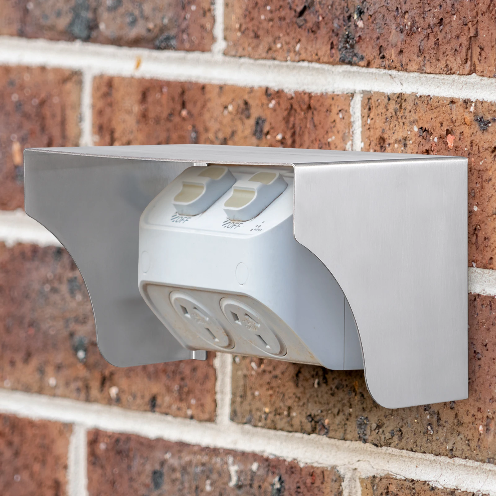

1pcs Waterproof Protective Cover Stainless Steel Doorbell Cover Weatherproof Rainproof Splashproof Box Outdoor for Chargers
