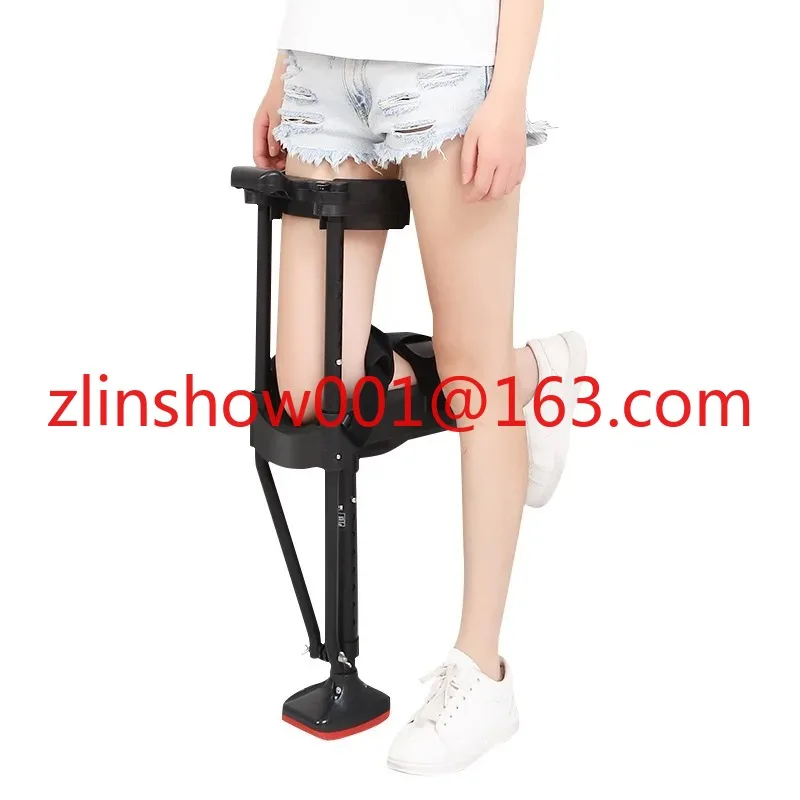 

Support-Free Walking Aids Knee Walker Single-Leg Telescoping Assisted Walking Stick Hands Free Crutch Leg Knee Mobility Support