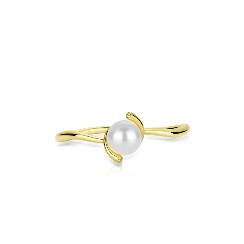 CAMEO 925 Silver Synthetic Zircon Bracelet White Moonlight Round Shell Pearl Fashion Design Gold Bangle