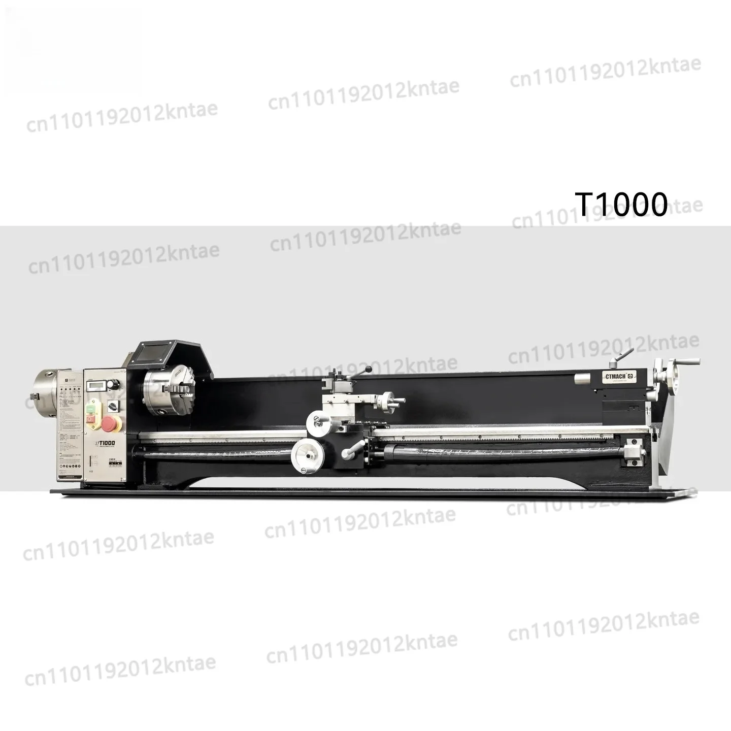 T1000 Horizontal Double Chuck Metal Lathe 220V for Cue Repair and Woodworking Maintenance
