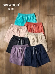 SIMWOOD-pantalones cortos de playa para hombre, Shorts ligeros de secado rápido, cómodos e informales, para exteriores, verano, 2024