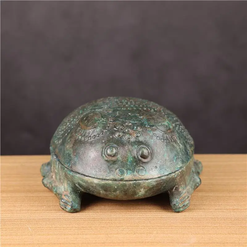 Antique Miscellaneous Collection Ancient Bronze Ornaments Old Items Toad Burner Incense Coil Dragon Turtle Copper Craft